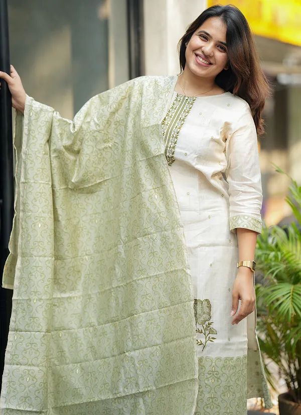 Women's_Jamdani_Cotton_Jacquard_Kurta_Set_with_Bottom_&_Dupatta_|_Elegant_Ethnic_Wear