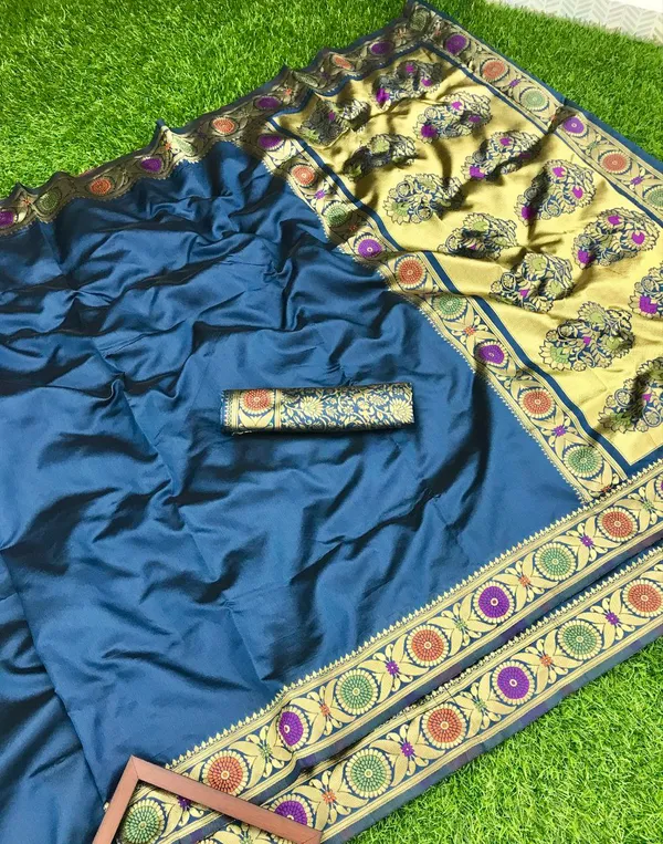 Women's_Premium_Banarasi_Silk_Saree_with_Rich_Zari_Weaving_|_Designer_Wedding_&_Festive_Saree