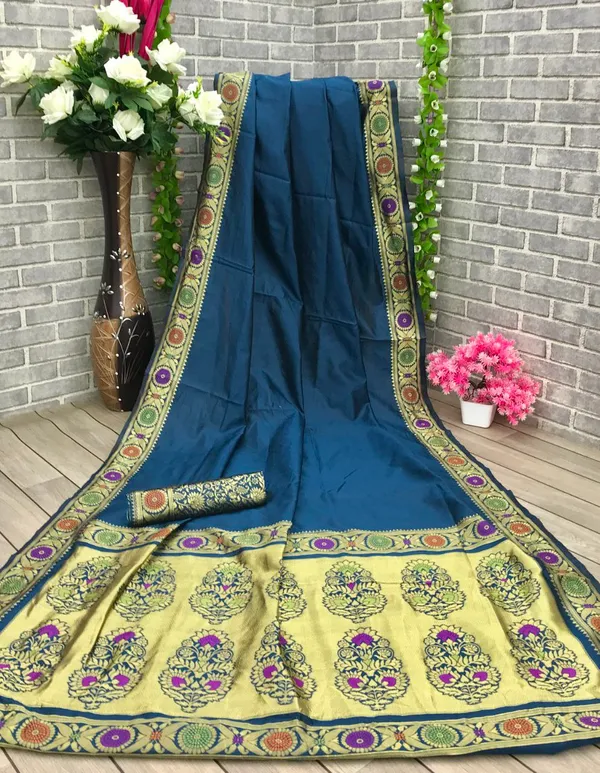 Women's_Premium_Banarasi_Silk_Saree_with_Rich_Zari_Weaving_|_Designer_Wedding_&_Festive_Saree