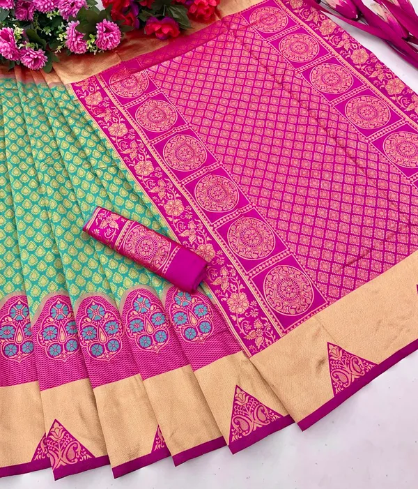 Women's_Premium_Banarasi_Silk_Saree_with_Rich_Zari_Weaving_|_Designer_Wedding_&_Festive_Saree