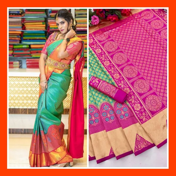 Women's_Premium_Banarasi_Silk_Saree_with_Rich_Zari_Weaving_|_Designer_Wedding_&_Festive_Saree