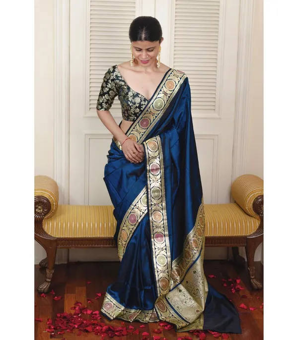 Women's_Premium_Banarasi_Silk_Saree_with_Rich_Zari_Weaving_|_Designer_Wedding_&_Festive_Saree