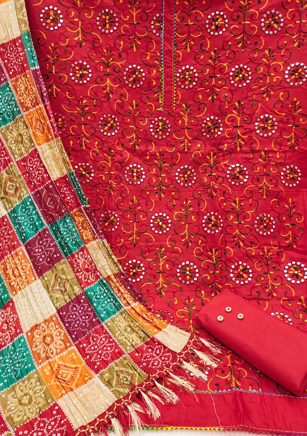 Cotton_Dress_Material_Set_for_Women_with_Chinon_Bandhani_Print_Dupatta_|_Unstitched_Salwar_Suit_Fabric_(Top_1.9m,_Bottom_2m,_Dupatta_2.1m)