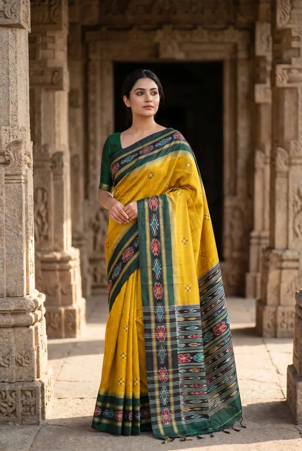 Traditional_Pochampalli_Ikkat_Designer_Print_Dolla_Silk_Saree