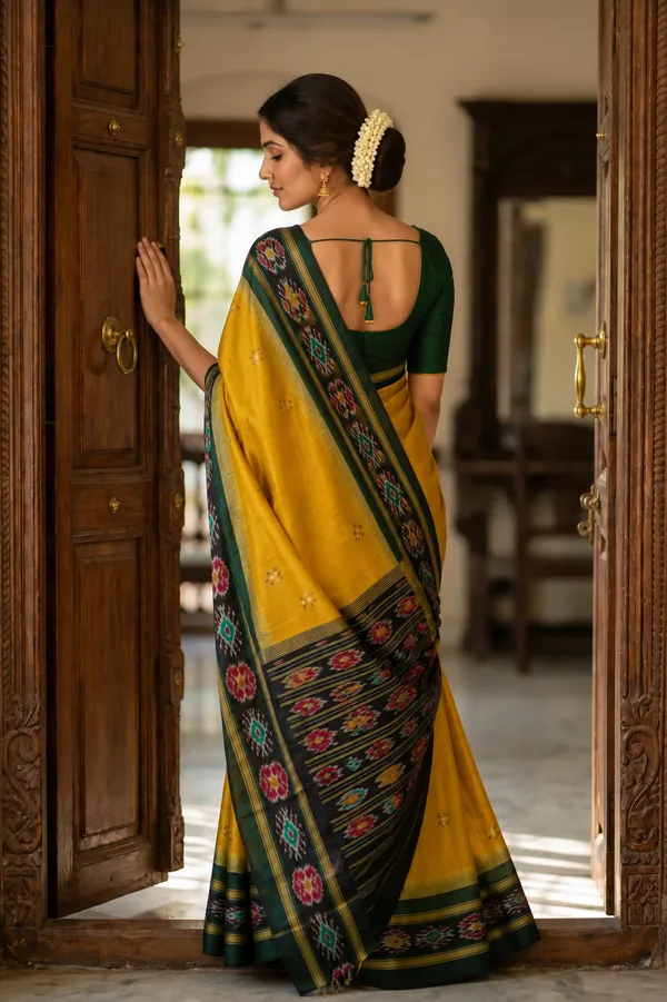 Traditional_Pochampalli_Ikkat_Designer_Print_Dolla_Silk_Saree