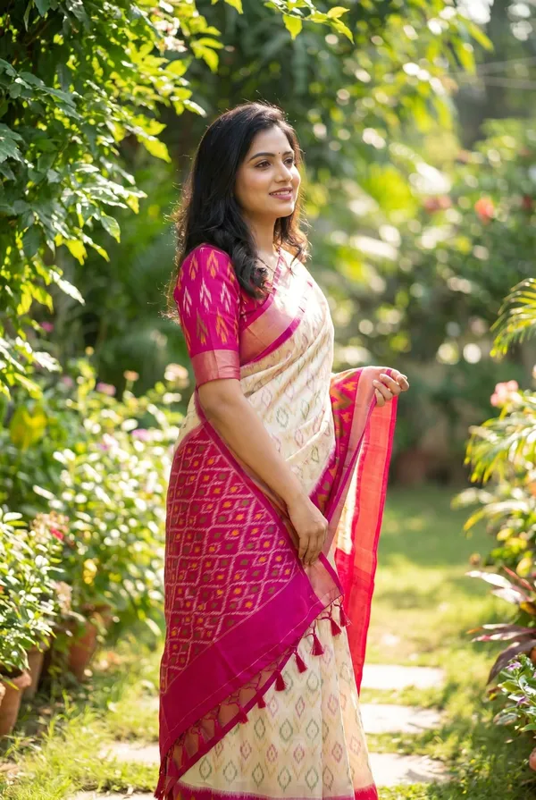 Traditional_Pochampalli_Ikkat_Designer_Print_Dolla_Silk_Saree