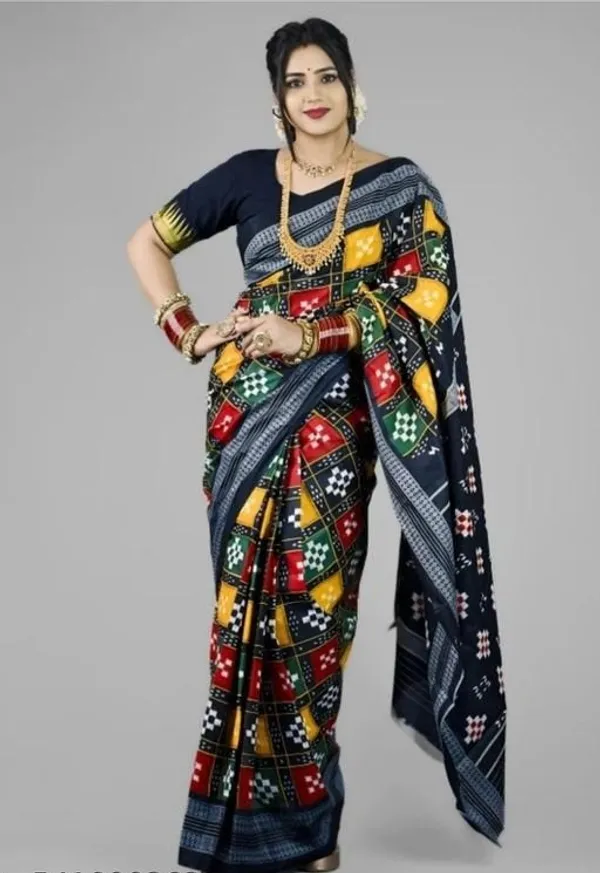 Traditional_Pochampalli_Ikkat_Designer_Print_Dolla_Silk_Saree