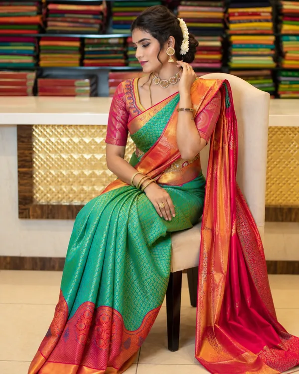 Women's_Premium_Banarasi_Silk_Saree_with_Rich_Zari_Weaving_|_Designer_Wedding_&_Festive_Saree
