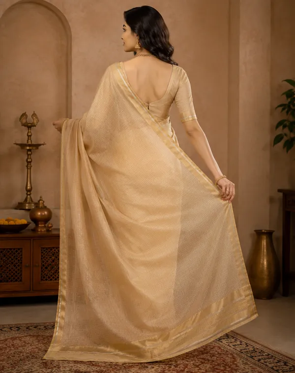 Women's_Golden_Beige_Kota_Silk_Cotton_Saree_with_Rich_Zari_Border_|_Elegant_Traditional_&_Festive_Wear_Saree
