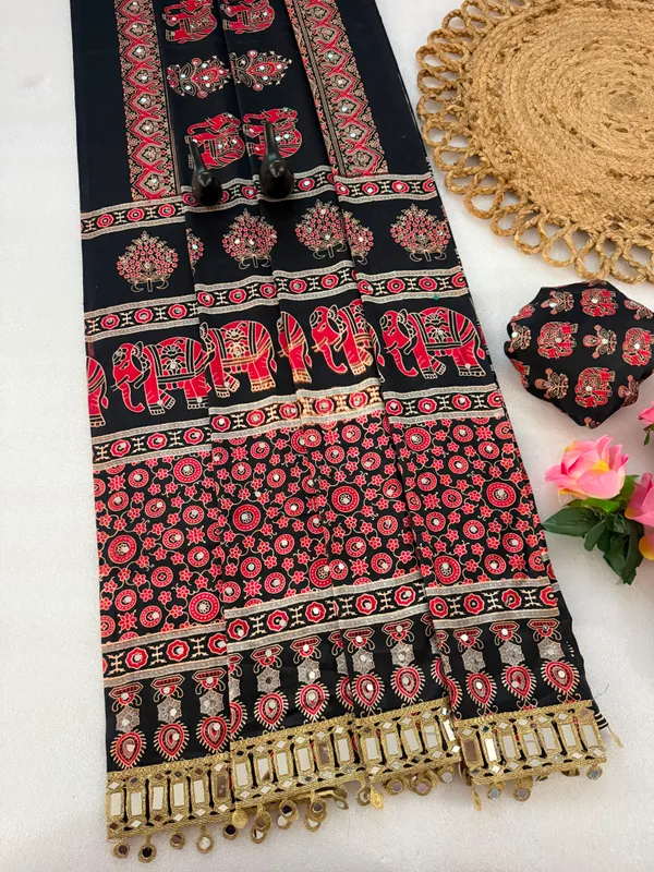 Women's_Black_Ajrakh_Printed_Saree_with_Tiki_Embroidery_Work