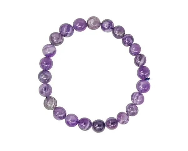 Amethyst_Tumble_Beads_Stretchable_Bracelet