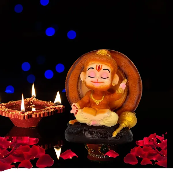 Gold_Premium_Hanuman_Murti_|_Book_Reading_Lord_Hanuman_Idol_For_Car_Dashboard,_Home_Temple_Decor_–_3.74_Inches