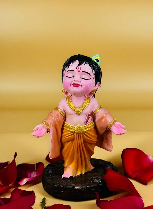 Gold_Bal_Krishna_Idol_For_Car_Dashboard_|_Bal_Gopal_Statue_For_Home_Decor_Krishna_Ji_Murti_For_Gift_|_4_Inch/Home_Decor/Gift