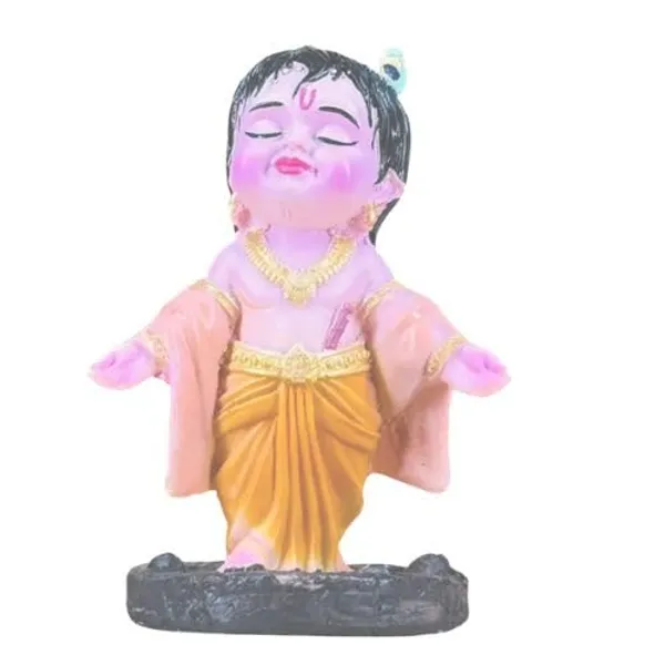Gold_Bal_Krishna_Idol_For_Car_Dashboard_|_Bal_Gopal_Statue_For_Home_Decor_Krishna_Ji_Murti_For_Gift_|_4_Inch/Home_Decor/Gift