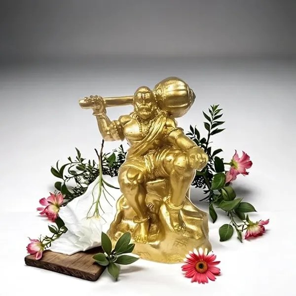 Bahubali_Hanuman_Idol_for_Car_Dashboard,_Home_&_Office_Desk_|_Bajrangbali_Murti_for_Pooja,_Temple_Showpiece,_Decoration,_Festivals_&_Gifting_(Golden,_1_Piece)