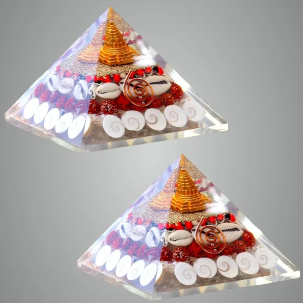 Multicolor_Crystal_Laxmi_Pyramid_With_Rudraksha_|_Shree_Yantra_Original_Gomati_Chakra_|_White_Kauri_And_Ratti_Seeds_For_Vastu_|_Money_|_Wealth_|_Good_Luck_|_Prosperity_|_Pack_Of_2