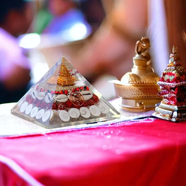 Multicolor_Crystal_Laxmi_Orgonite_Pyramid_90_mm_With_Rudraksha