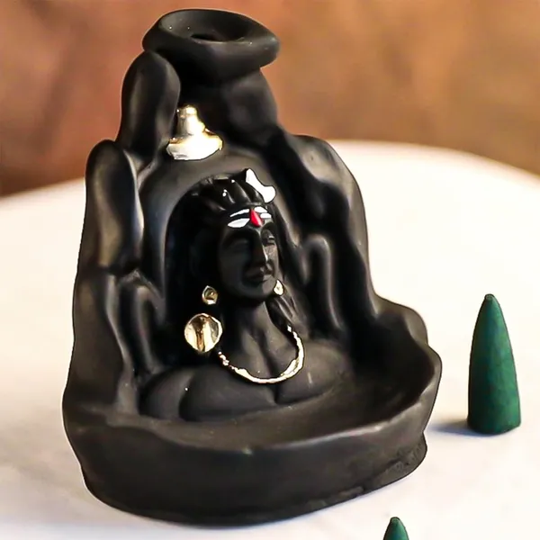 Black_Synthetic,_Resin_-_Lord_Adiyogi_Incense_Holder_With_10_Free_Cones,_Mahadev,_Shiv_Shankara_Backflow_Cone_Incense_Holder_Decorative_Showpiece_With_10_Smoke_Backflow_Scented_Cone_Incenses,Black