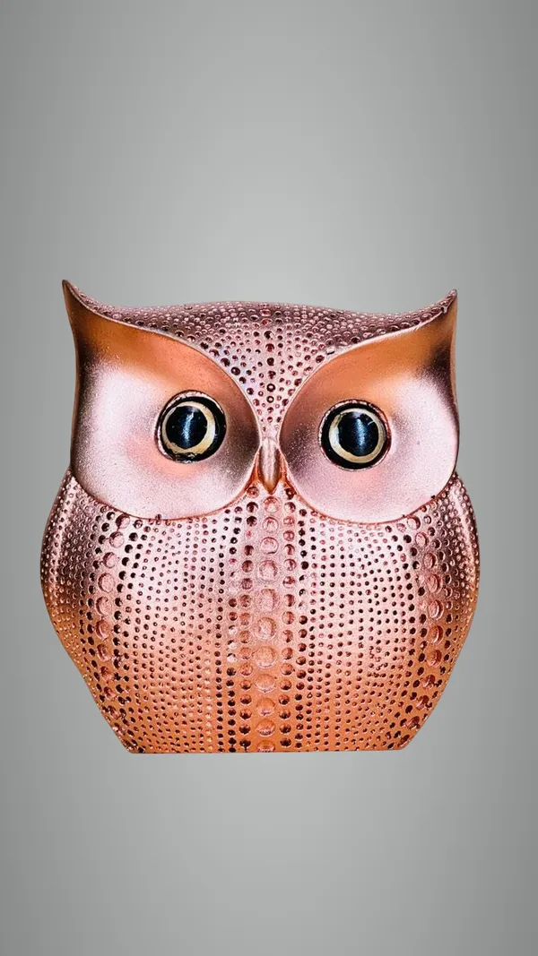 Gold_Owl_Statue_The_Vehicle_Of_Maa_Laxmi,Vastu_Idol_Of_Wisdom_And_Protection,Spiritual_Gift,Modern_Owl_Showpiece/Lucky_Owl_Resin_Art/Owl_Showpiece_For_Home_Decor/Resin_Owl_Figure