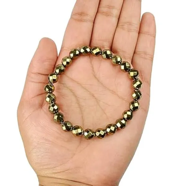 Samriidhhii_Original_Certified_Pyrite_Bracelet_|_Natural_Raw_Pyrite_Crystal_Stone_|_Diamond_Cut_Bracelet_for_Men_&_Women_|_Wealth,_Luck_&_Protection_Energy_Stone