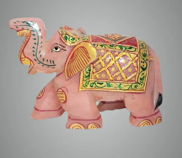 Pink_Rose_Quartz_Crystal_Elephant