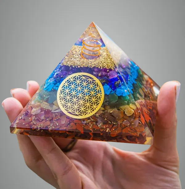 Multicolour_7_Chakra_Pyramid/Seven_Chakra_Crystal_Pyramid_For_Vastu_Correction,_Home_&_Office/Brings_Wealth,_Health,_Good_Luck,_Prosperity,_Positivity_&_Chakra_Healing_(4_Inch)