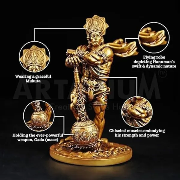 Pavan_Putra_Bajrangbali_Bahubali_Hanuman_Idol_For_Car_Dashboard_|_Hanuman_Idol_For_Car,_Hanuman_Murti_&_Car_Dashboard_God_Idol_|_Decorative_Bronze_Finish_Standing_Pose_Statue_(10_Inch)