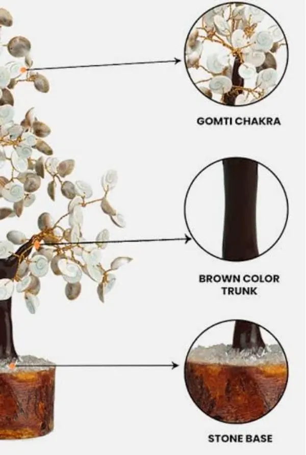 White_Gomati_Chakra_Tree_|_Shell_Crystal_Tree_For_Vastu,_Positive_Energy_|_Handmade_Feng_Shui_Tree_With_Wooden_Base_|_Seashell_Gem_Tree_For_Gift,_Meditation_&_Decoration_(500_Beads)