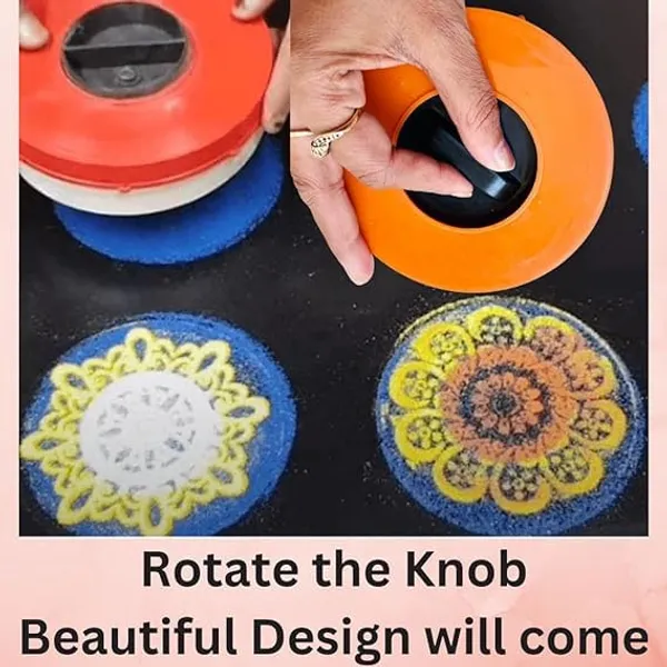 Multicolour_Rangoli_Design_Maker_Set,_Rotating_Knob_For_Creating_Beautiful_Patterns