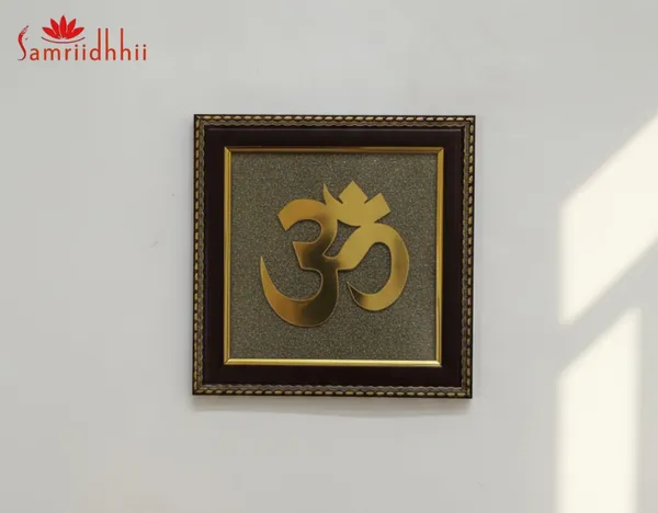 Om_Pyrite_Energy_Frame_-_7x7_Inch_|_Wealth_&_Positivity_Enhancer/Pyrite_Stone/Spiritual_Home_Decor/Spiritual_Wall_Decor