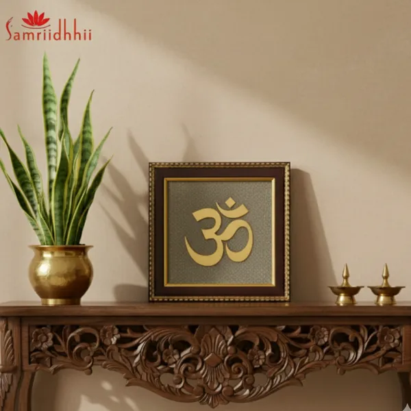 Om_Pyrite_Energy_Frame_-_7x7_Inch_|_Wealth_&_Positivity_Enhancer/Pyrite_Stone/Spiritual_Home_Decor/Spiritual_Wall_Decor