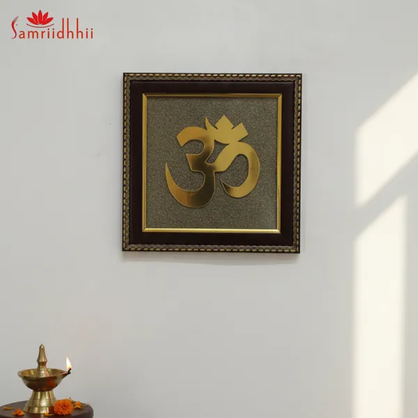 Om_Pyrite_Energy_Frame_-_7x7_Inch_|_Wealth_&_Positivity_Enhancer/Pyrite_Stone/Spiritual_Home_Decor/Spiritual_Wall_Decor