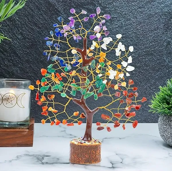 Crystal_Seven_Chakra_Tree_|_Gemstones_Wealth_Good_Luck_Feng_|_Healing_Bonsai_|_Figurine_Home_Office_Decoration_Showpiece_Birthday_Gift_Anniversary_(Seven_Chakra_200_Beads)