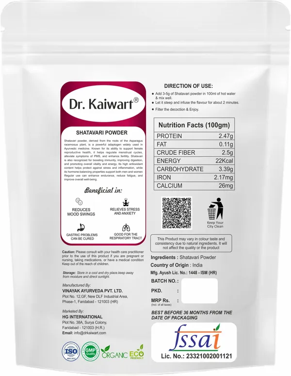 Organic_Shatavari_Powder|Ayurvedic_Care_To_Balance_Women'S_Health|No_Additives