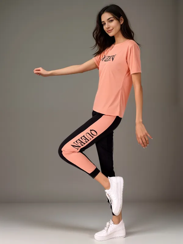 Orange_&_Black_Cotton_Blend_Printed_Regular_Track_Suit_For_Women