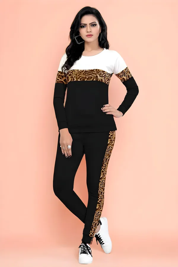 Multicolor_Cotton_Blend_Animal_Print_Regular_Track_Suit_For_Women