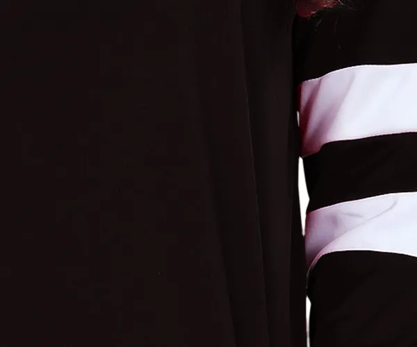 Black_Cotton_Blend_Striped_Regular_Track_Suit_For_Women