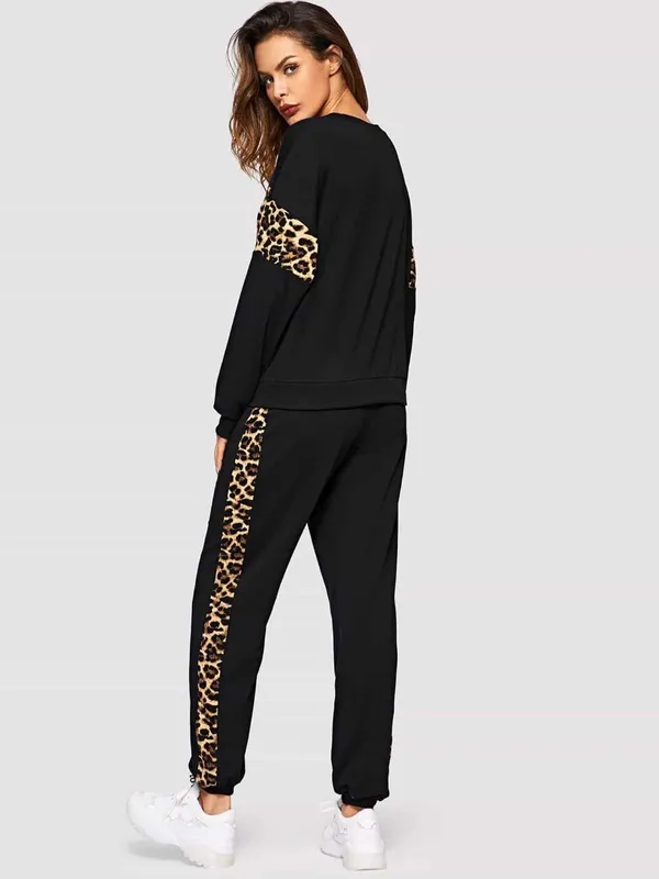 Black_&_Brown_Cotton_Blend_Animal_Print_Regular_Track_Suit_For_Women