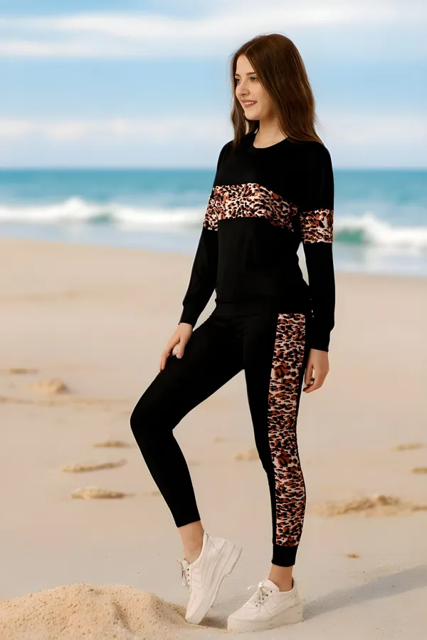 Black_Cotton_Blend_Colorblock_Regular_Track_Suit_For_Women