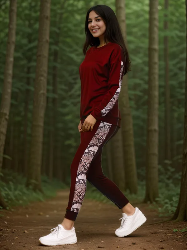 Maroon_Cotton_Blend_Solid_Regular_Track_Suit_For_Women