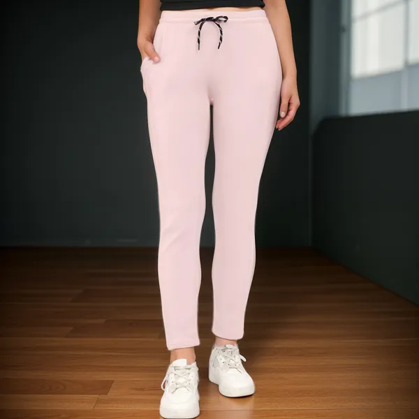 Pink_&_White_Cotton_Blend_Solid_Regular_Track_Suit_For_Women