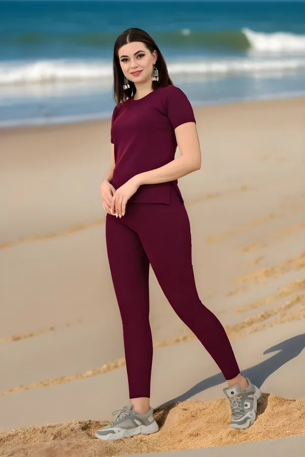 Maroon_Cotton_Blend_Solid_Regular_Track_Suit_For_Women