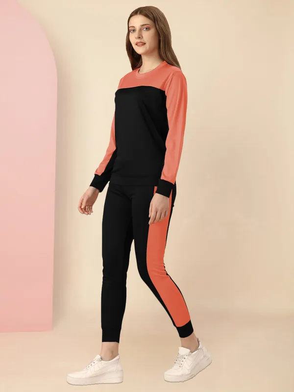 _Multicolor_Striped_Summer_Track_Suits_,Women's_Sportswear_Active_Wear_Top_Bottom_Suits