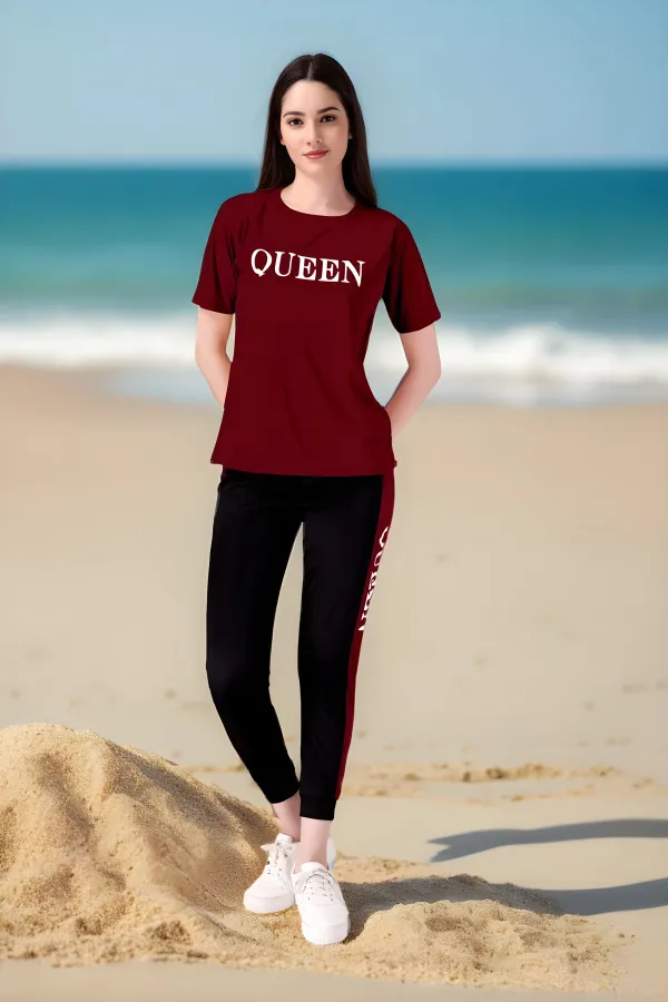 Maroon_Cotton_Blend_Printed_Regular_Track_Suit_For_Women