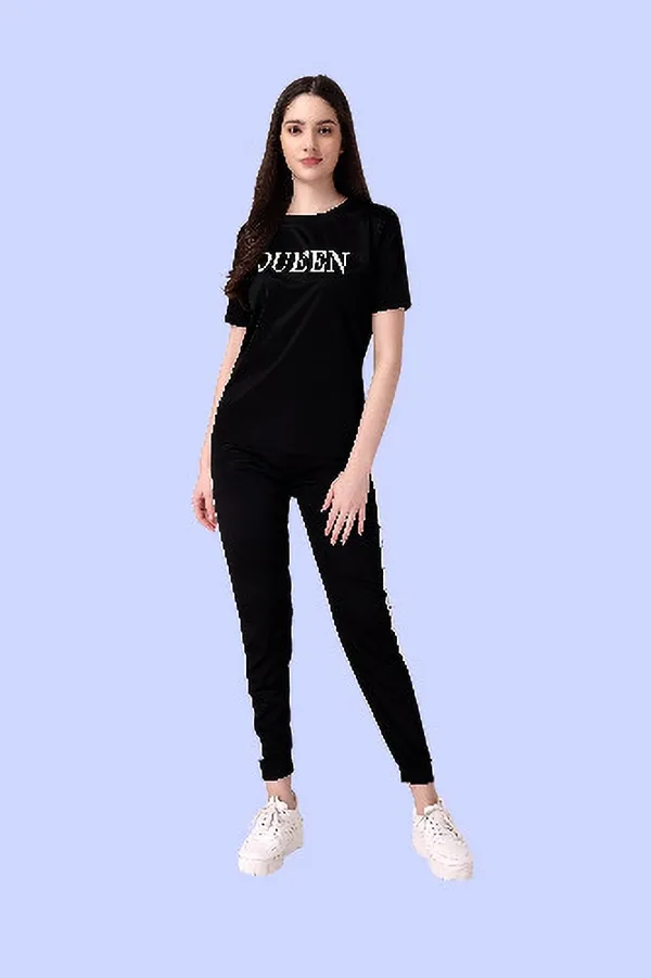Black_&_White_Cotton_Blend_Striped_Regular_Track_Suit_For_Women