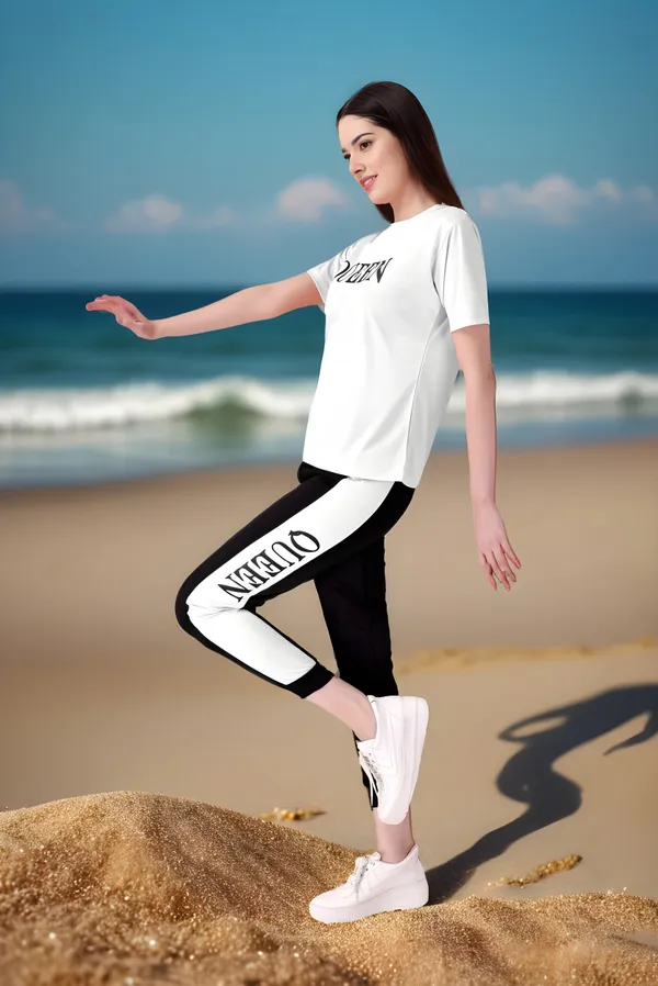 White_Cotton_Blend_Printed_Regular_Track_Suit_For_Women