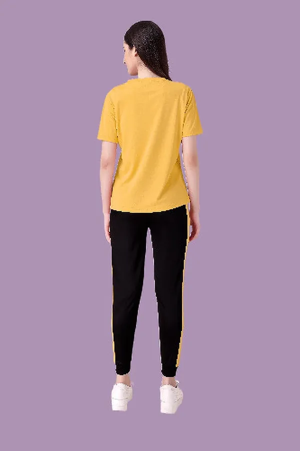 Yellow_&_Black_Cotton_Blend_Printed_&_Solid_Regular_Track_Suit_For_Women