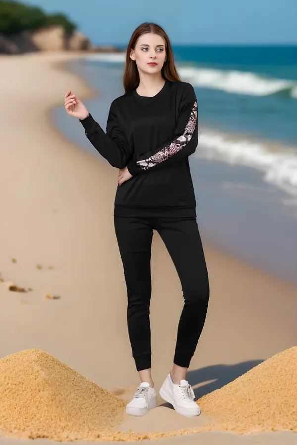 Black_Cotton_Blend_Solid_Regular_Track_Suit_For_Women