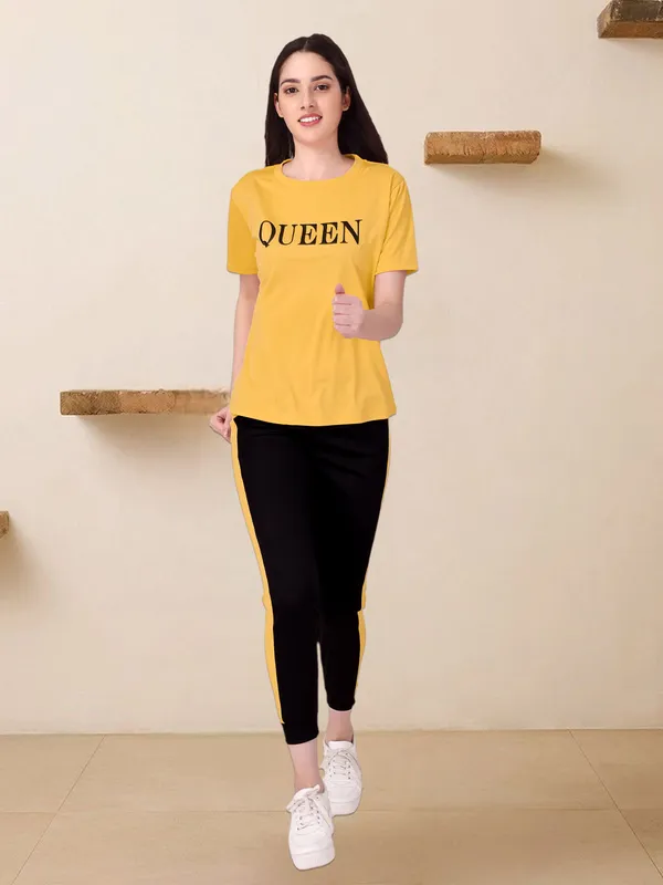 Stylish_Women’s_Queen_Print_T-Shirt_&_Track_Pant_Co-Ord_Set_|_Comfortable_Casual_Wear_for_Daily,_Travel_&_Lounge