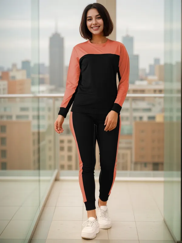Multicolor_Cotton_Lycra_Blend_Striped_Regular_Track_Suit_For_Women